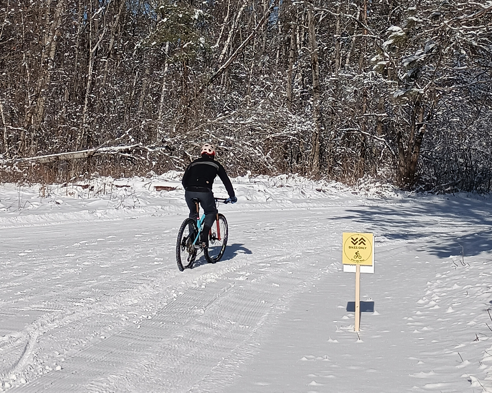 winter biking